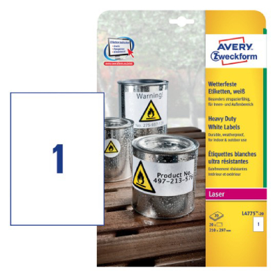 Heavy Duty Weatherproof Labels