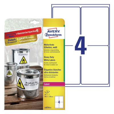 Heavy Duty Weatherproof Labels